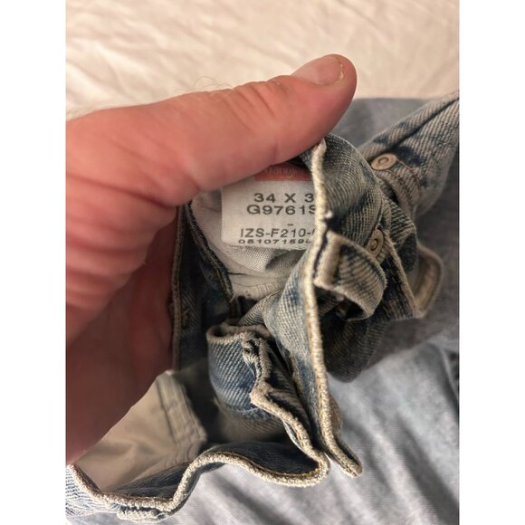 Wrangler Jeans Women's Size 34 Relaxed Fit Wide Leg Outdoor Denim Blue - Picture 2 of 9